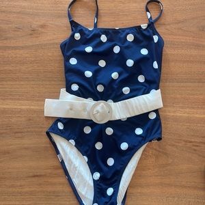 Solid and striped belted Nina one piece